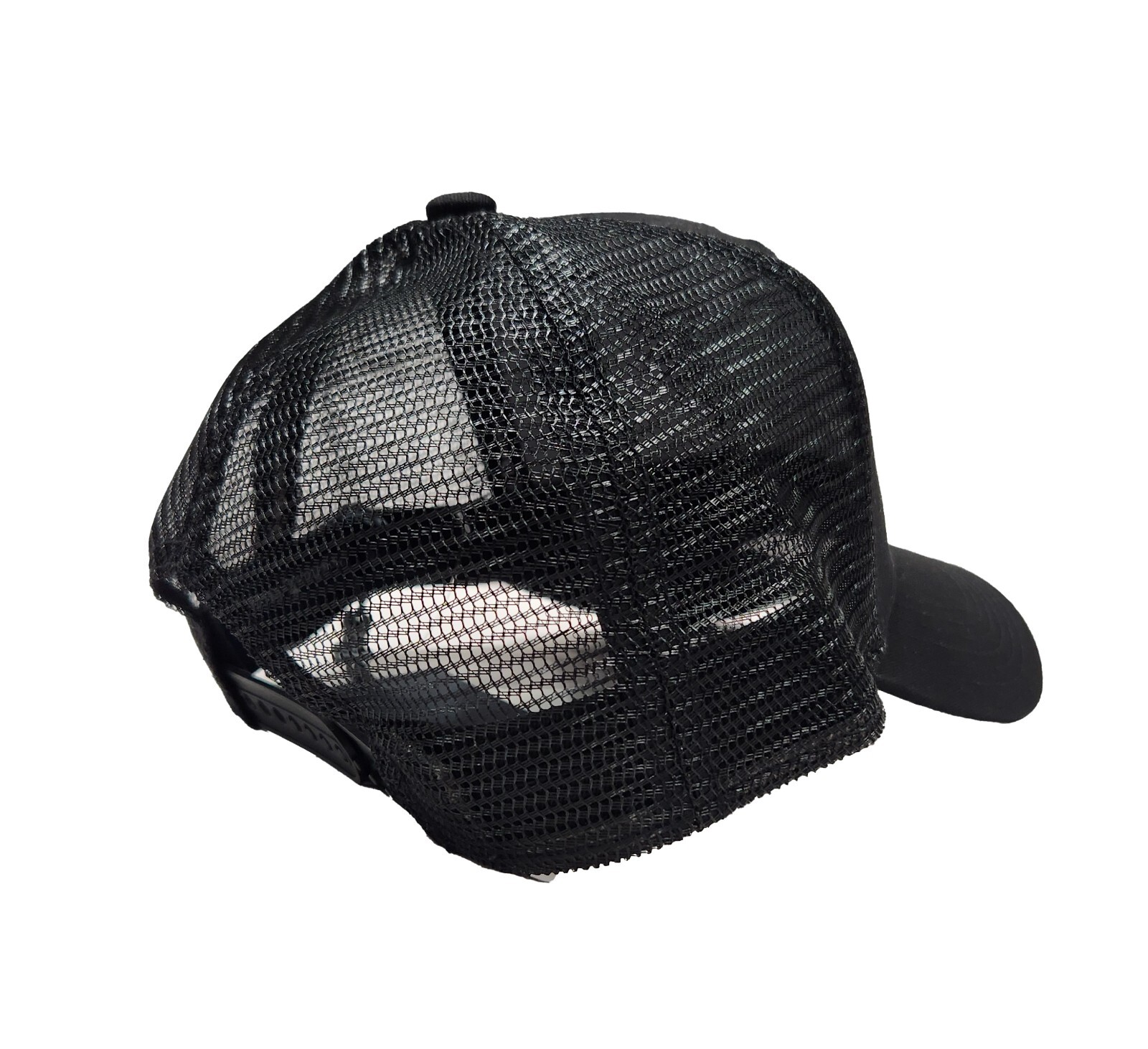 Psycho Bunny Men's Black Damon Trucker Cap