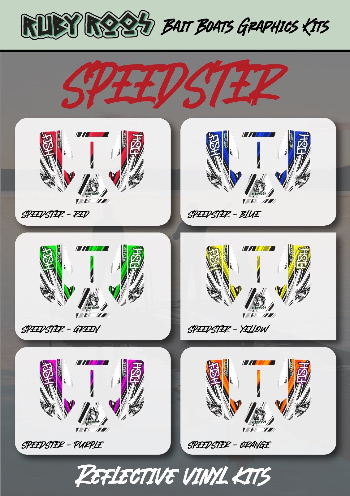 Bait Boat Graphics kit Speedster