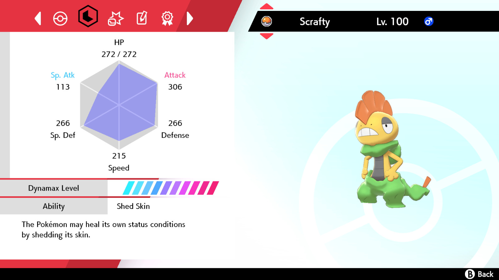 ✨ 6IV SHINY SCRAFTY ✨ EV'D FAST 🚀BATTLE READY 🚀 POKEMON SWORD & SHIELD SWSH