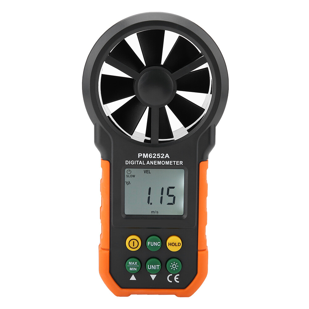 PEAKMETER PM6252A Digital Wind Speed Meter Air Volume Measuring Anemometer New