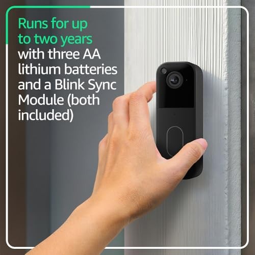 Video (newest model) – Head-to Doorbell Black System (Doorbell + Sync Module)