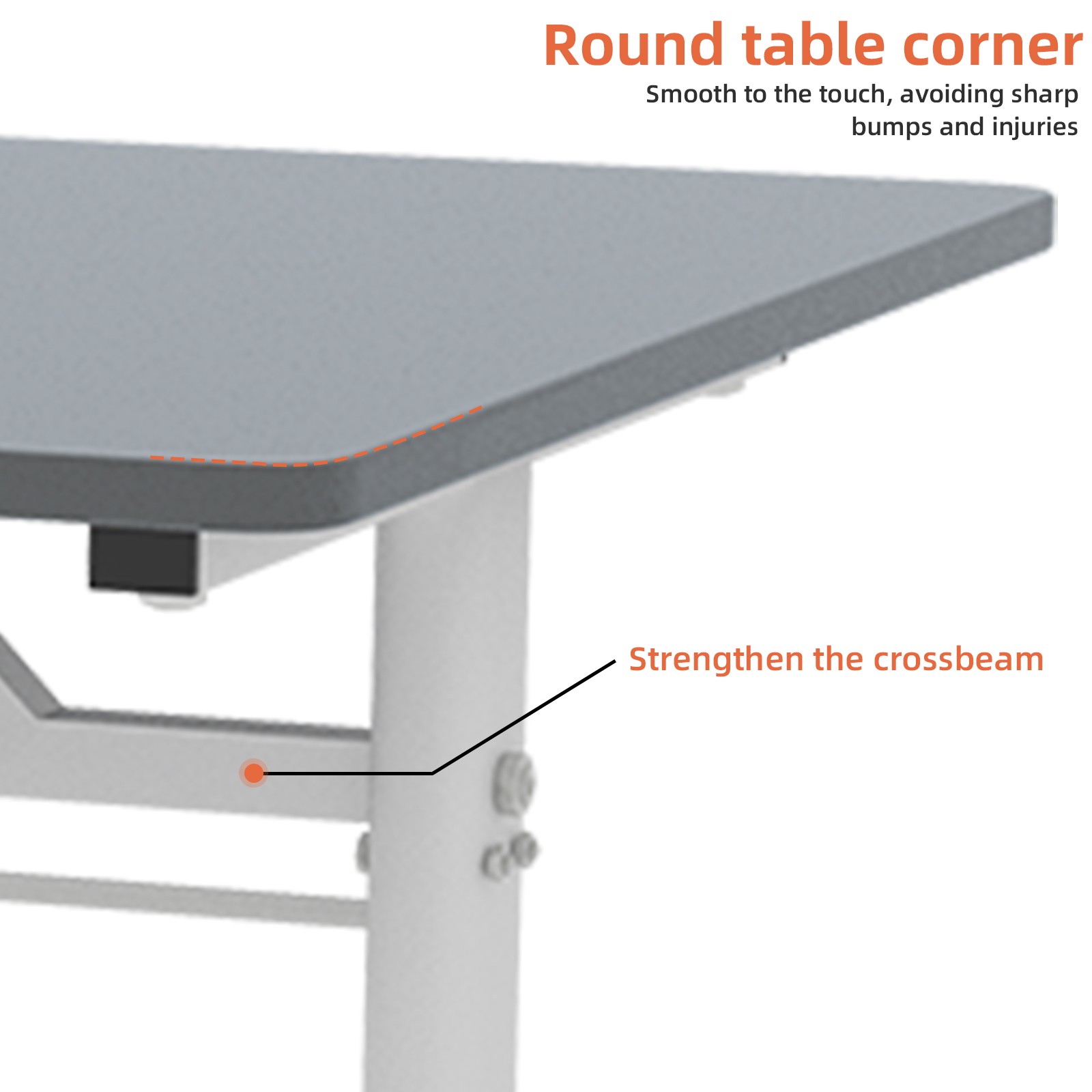 Grey Adjustable Study Home/Office Desk Height-Adjustable Multi-Purpose for Kid
