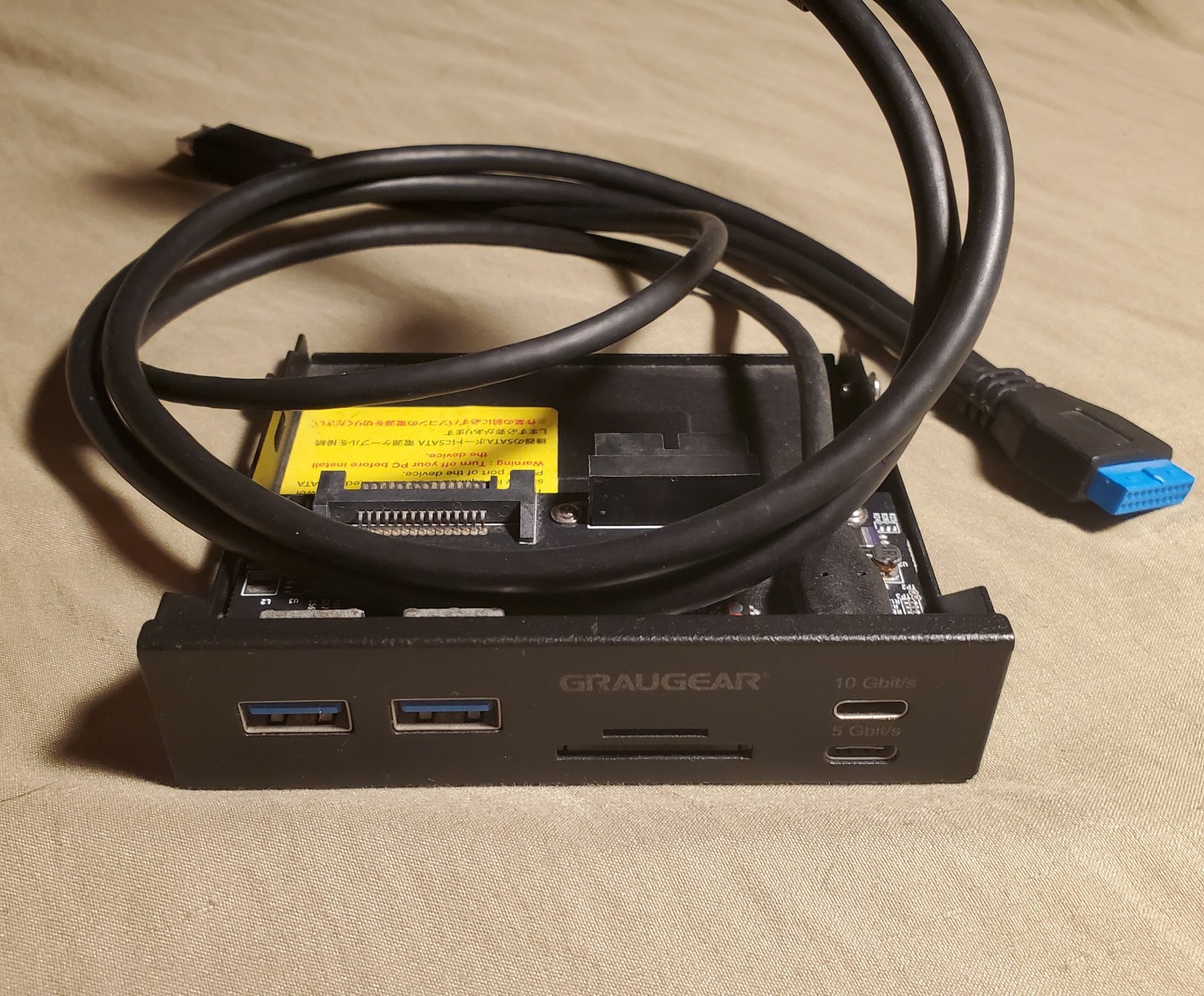 USB Hub And Card Reader  - GRAUGEAR G-MP01CR Multi Front Panel