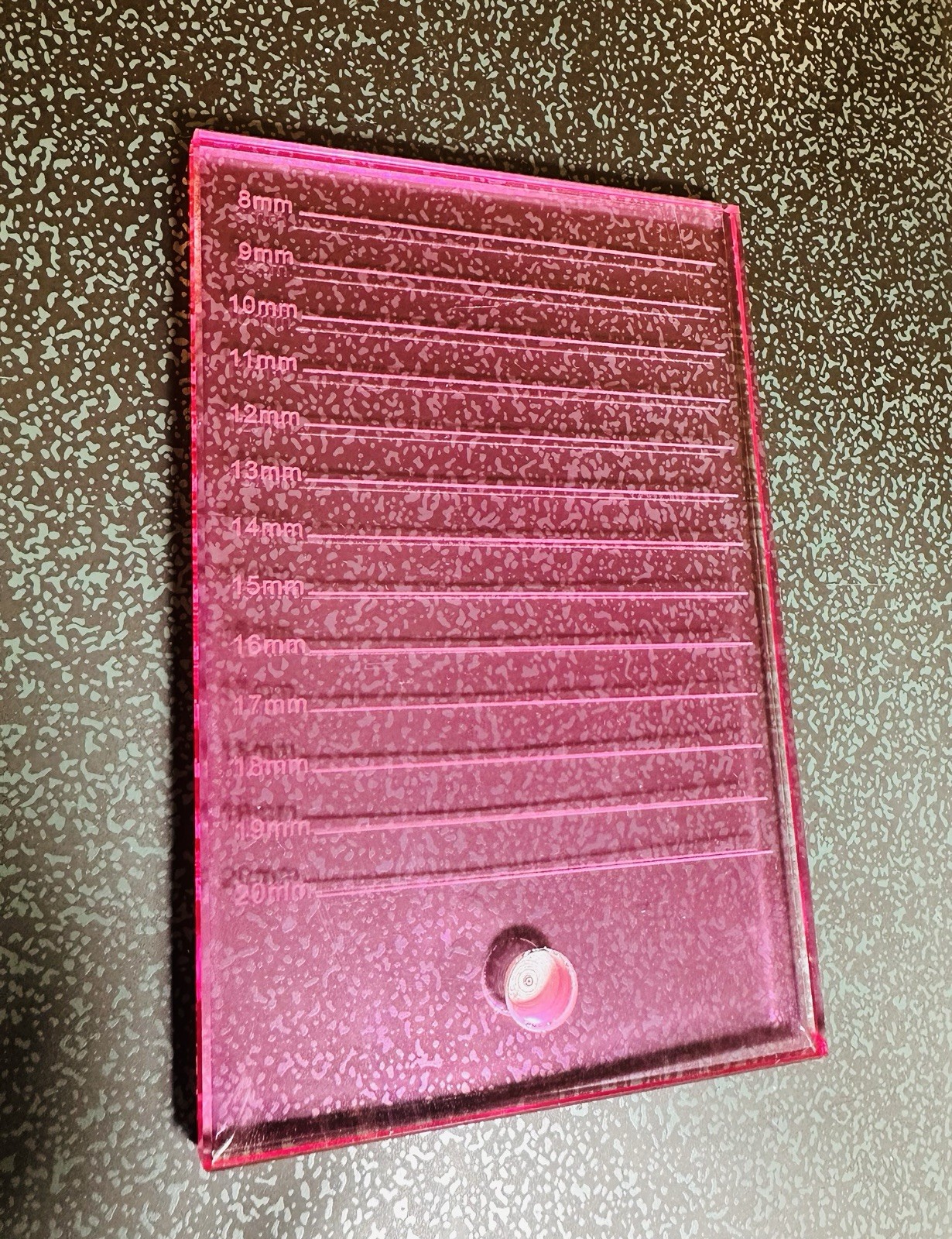 High Quality Glass Lash And Glue Holder Pink