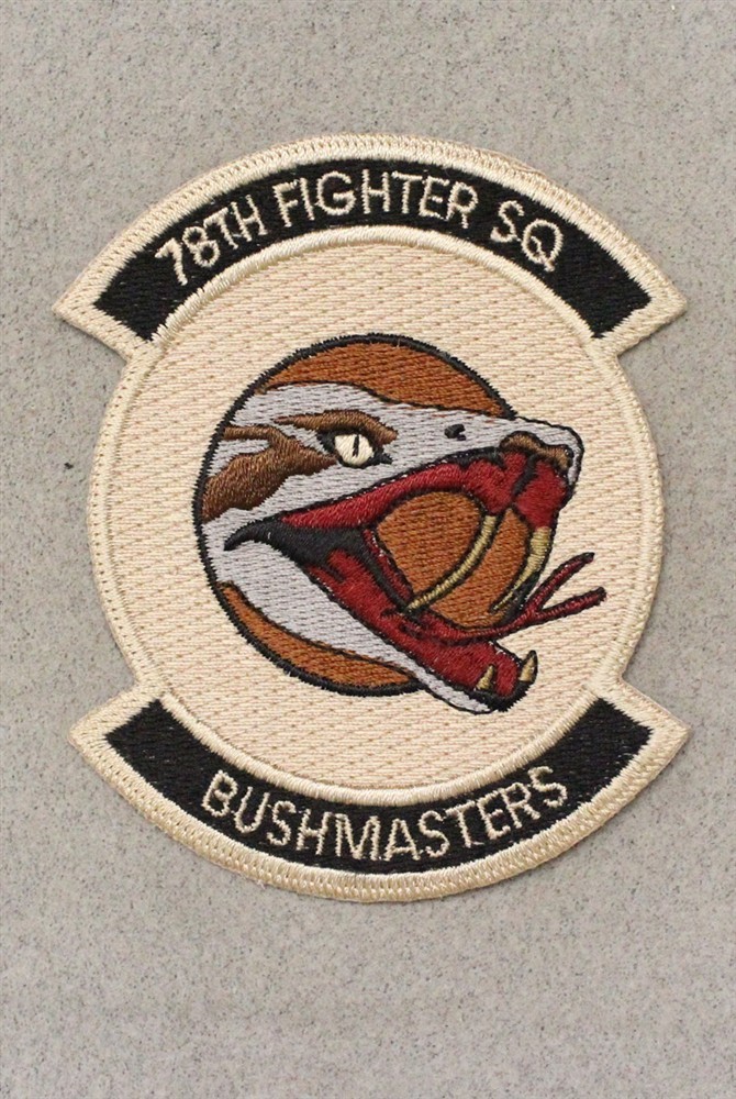 78th Fighter Squadron - Air Force Patch 2701