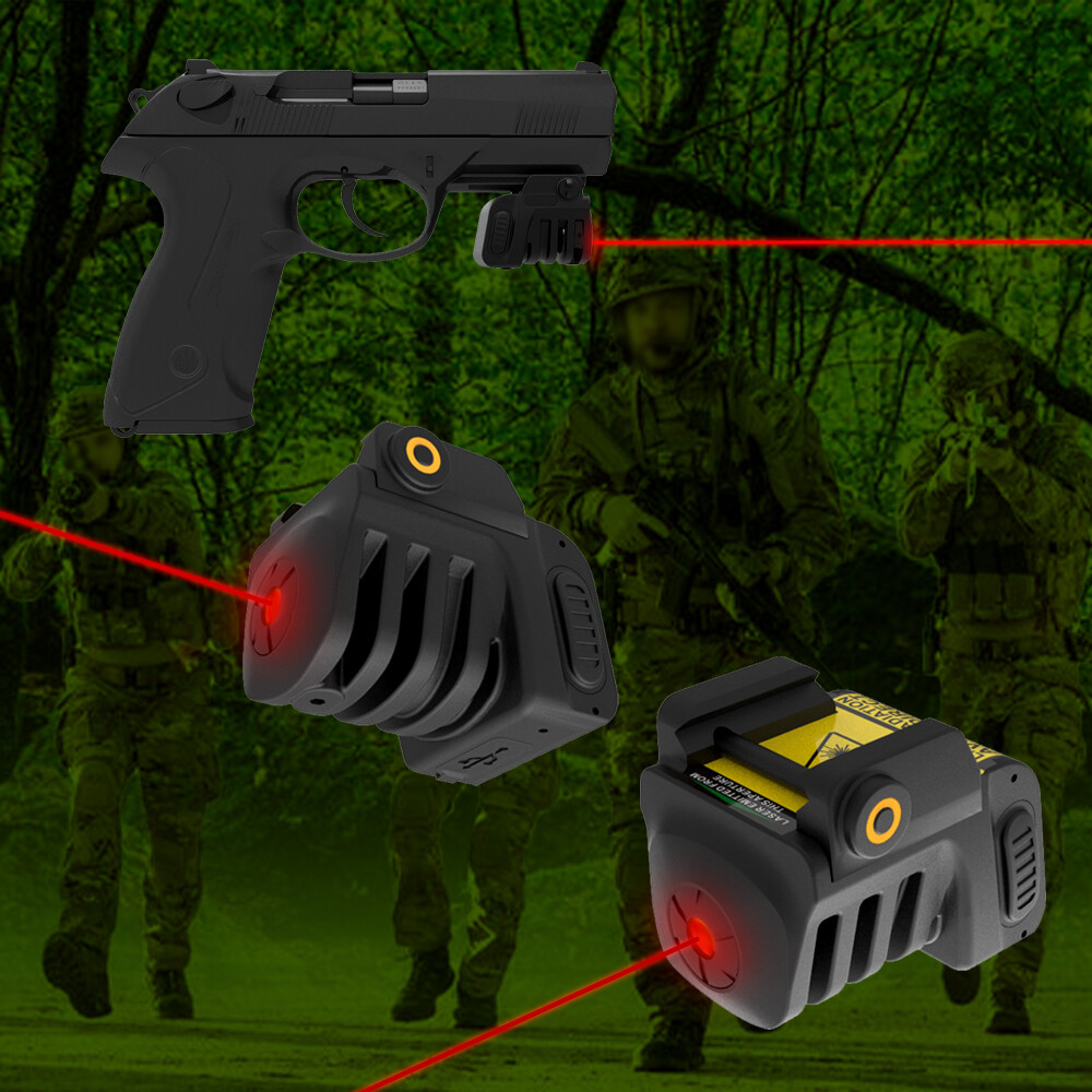 Laspur Sub Compact Tactical Rail Mount Low Profile red Laser Sight