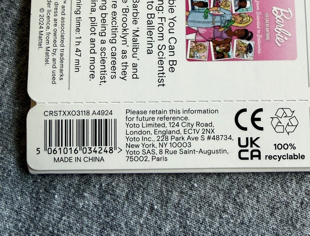 Yoto Barbie You Can Be Anything Scientist to Audio Card Educational Kindergarten