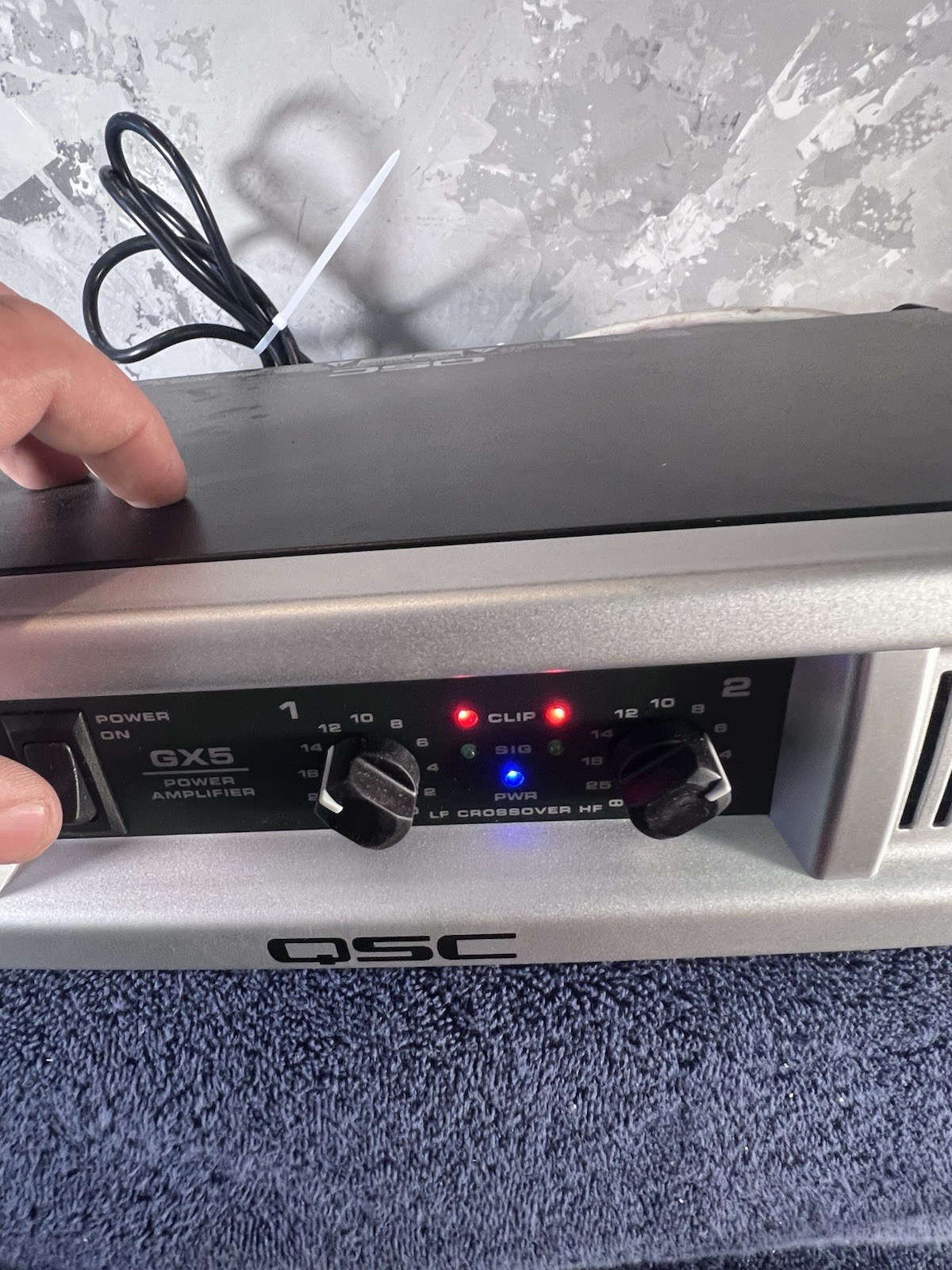 QSC - GX5 2 Channel Rackmount Power Amp – Fully Tested W/ Power Cable