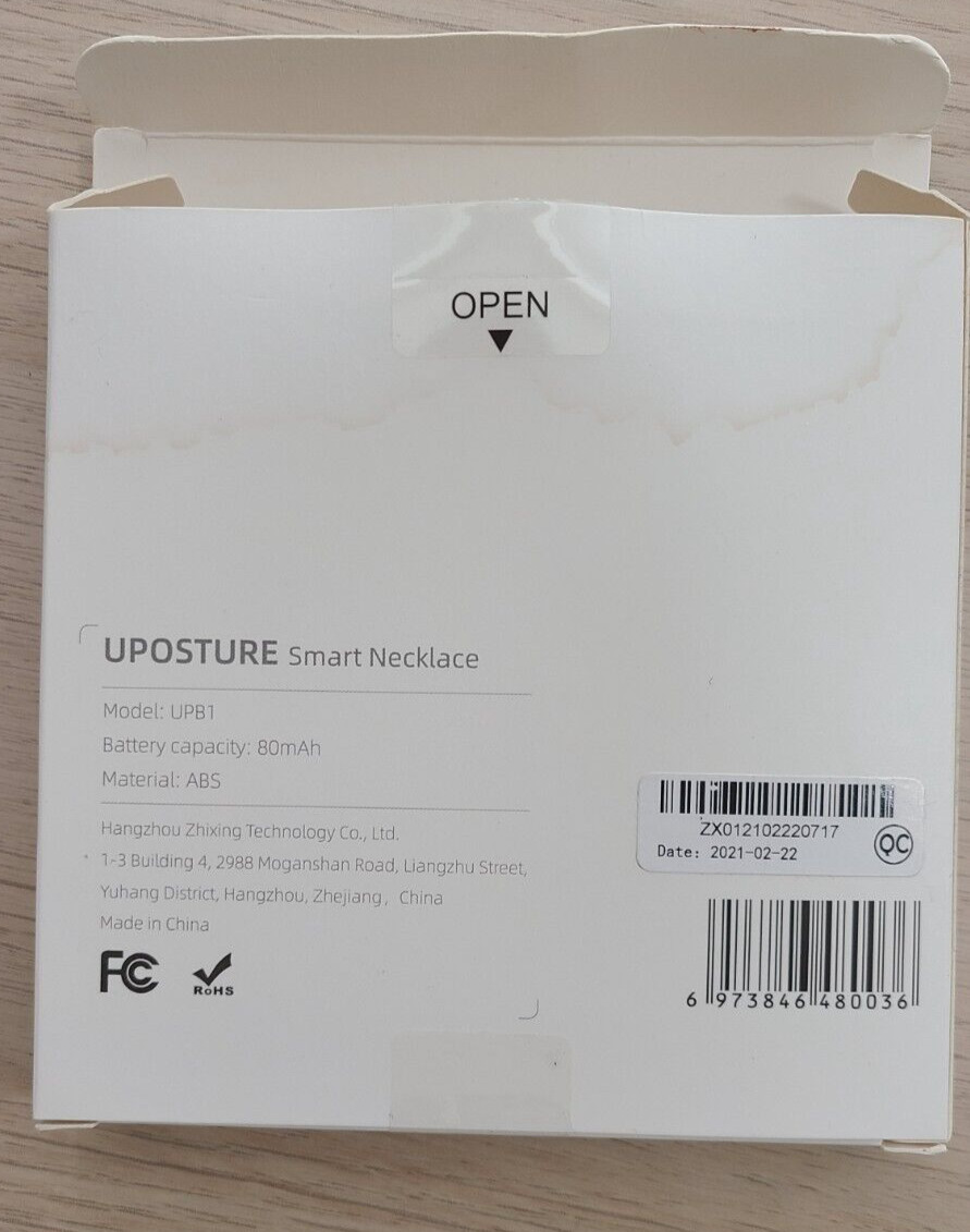 UPosture Smart Necklace Smart Algorithm Dual Time Configuration Posture Trainer