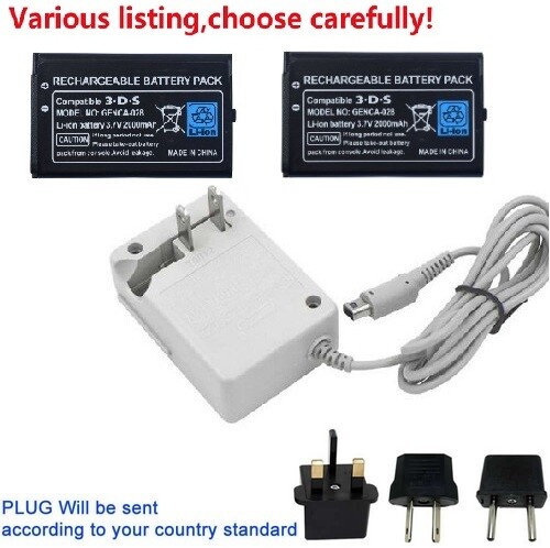 REPLACEMENT BATTERY or  adapter FOR NINTENDO SWITCH PRO CONTROLLER / 3DS 2DS XL