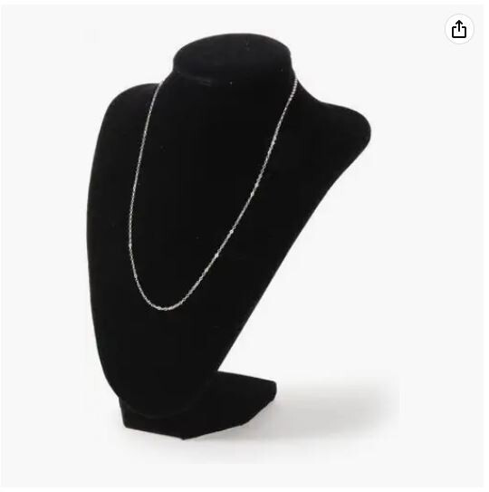 Darice 1999-084 3-Dimensional Velvet Jewelry Stand, Black