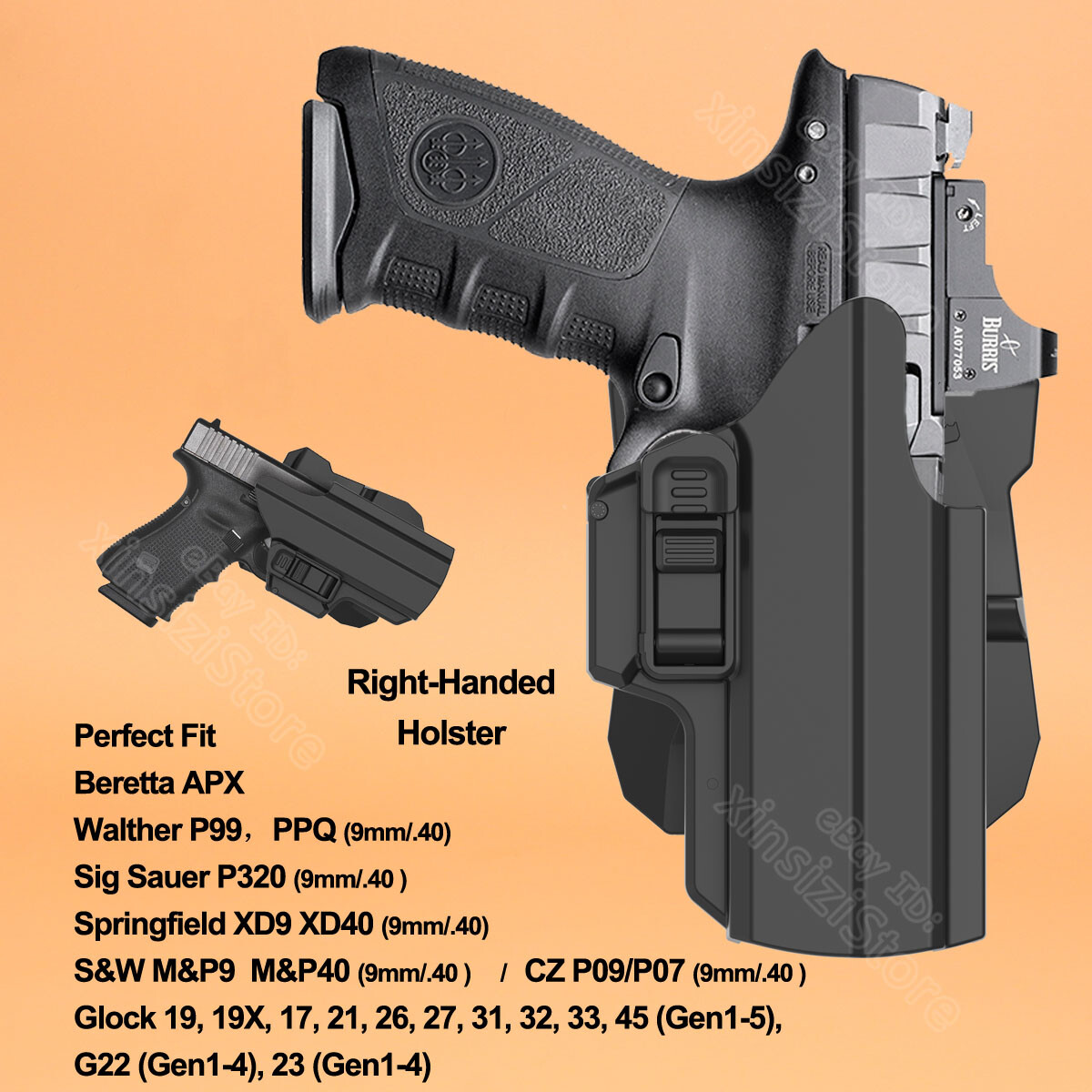 IPSC PX9 Holster Fits Tisas Zigana PX-9 PX 9 Gen 1 2 3 9mm Tactical OWB Holster