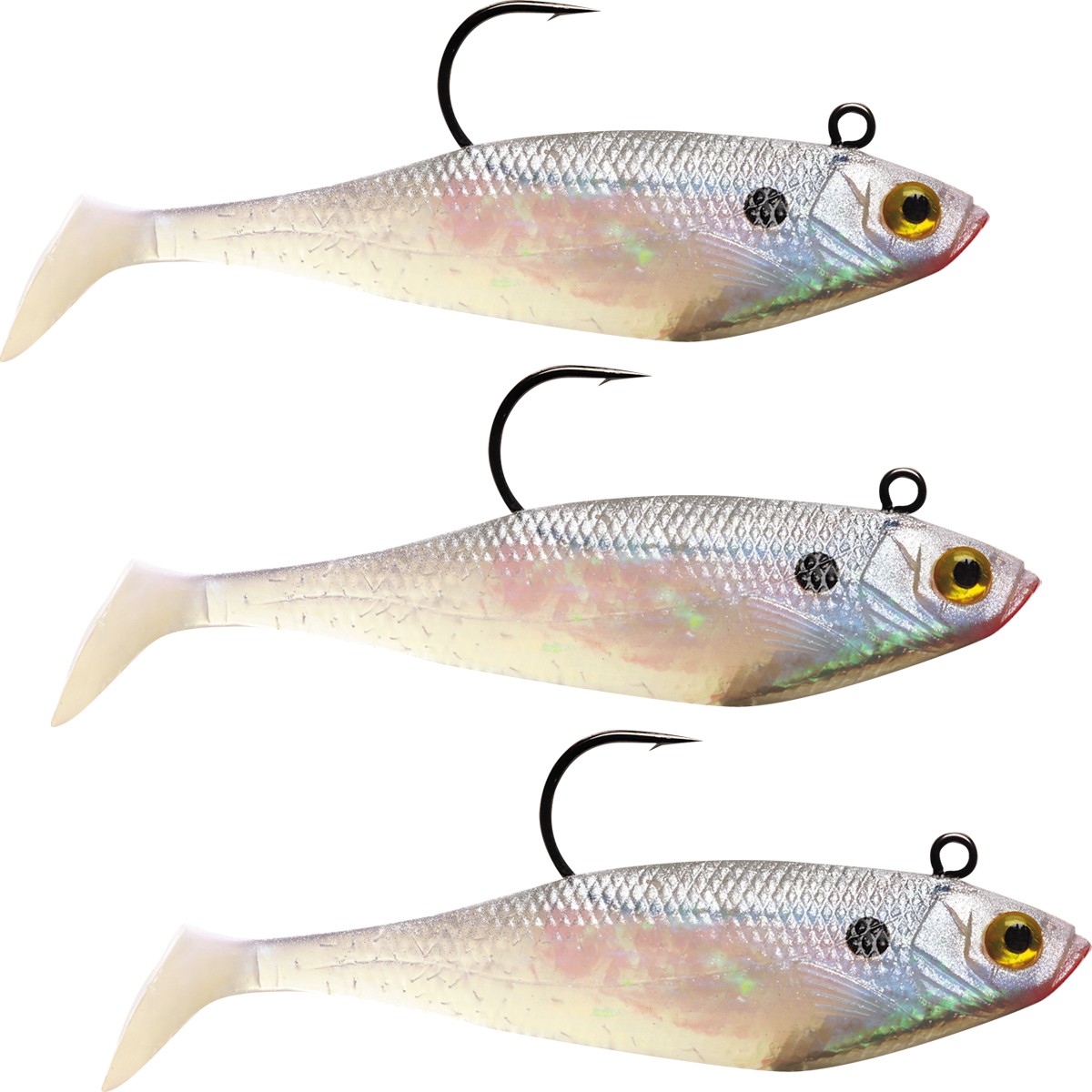 Storm Wildeye Swim Shad 3-inch Fishing Lures (3-Pack) - Pearl