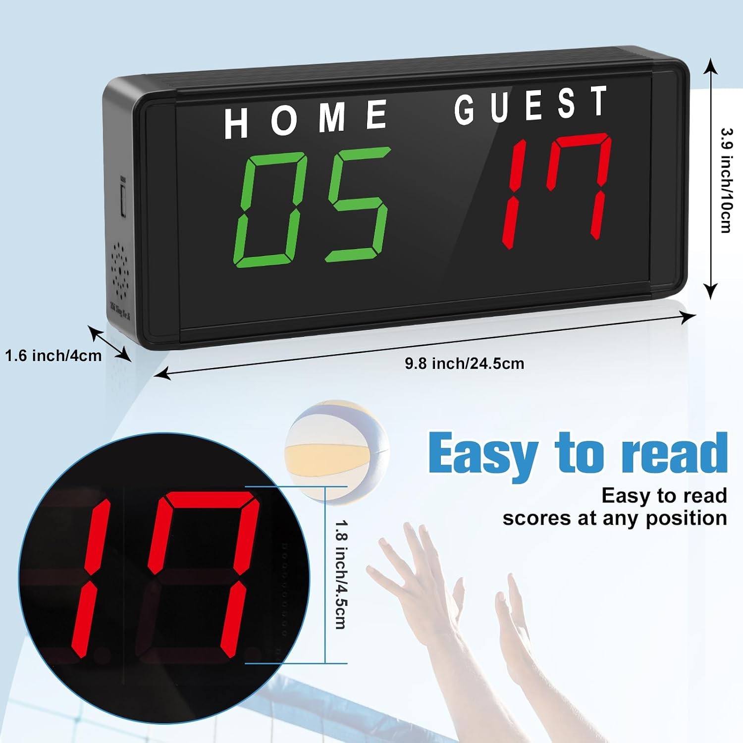 Digital LED Electronic Scoreboard with Remote Control and Tripod Medium Size