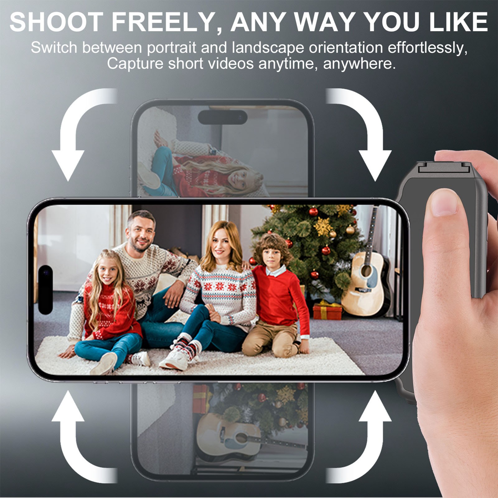 Camera Shutter Grip Magnetic Phone Handle Bluetooth Remote for iPhone 17 16 15