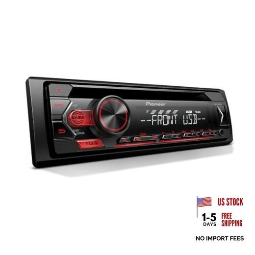 1-Din CD Receiver – USB, AUX, FLAC Playback, AM/FM Radio, 50W x 4 DEH-S1200UB