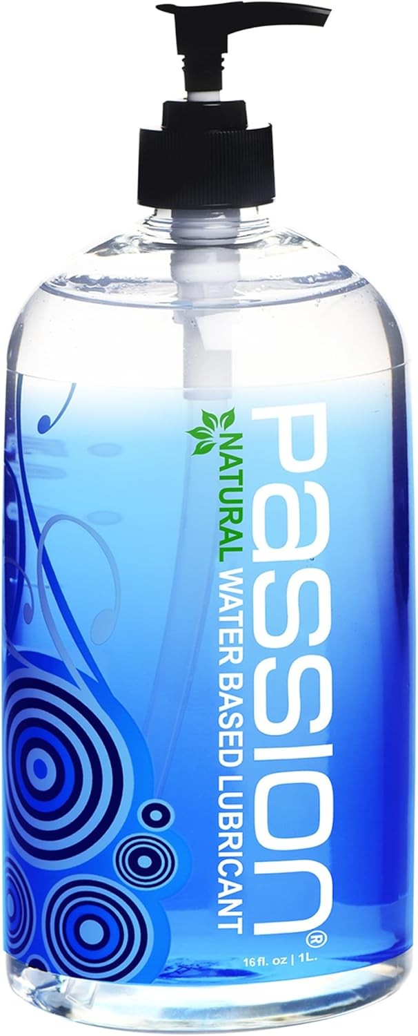 Passion Natural Water-Based Personal Lubricant, 16 Fl Oz - Premium, Non-Sticky