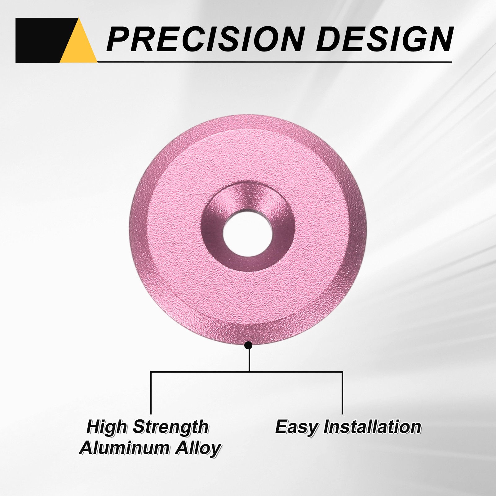 Bicycle Head Set Stem Top Cap 1-1/4" OD Matte Surface Pink