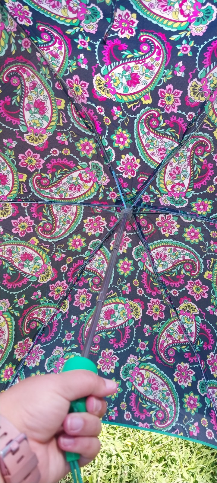 Vera Bradley Petal Paisley Umbrella Automatic Open