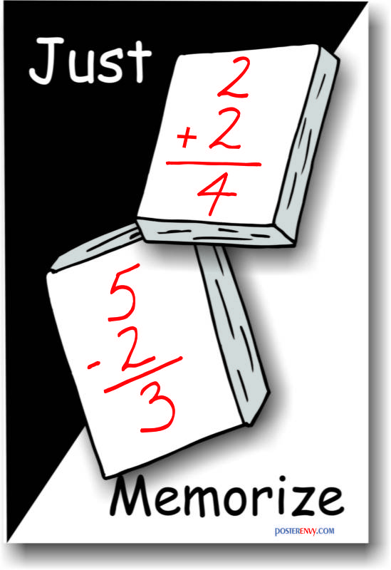 Just Memorize -  Math POSTER