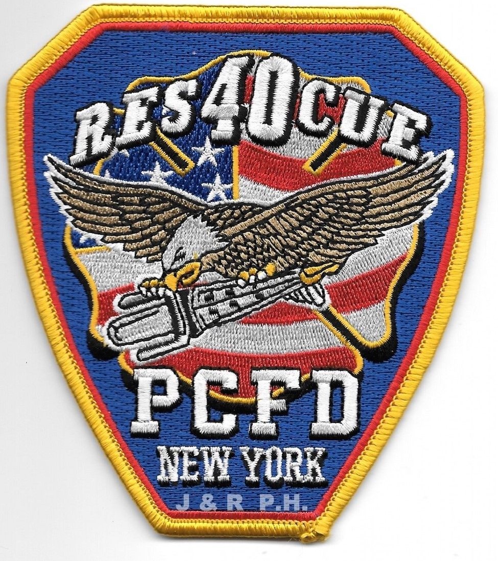 Port Chester  Rescue - 40, New York  (4" x 4.5" size) fire patch