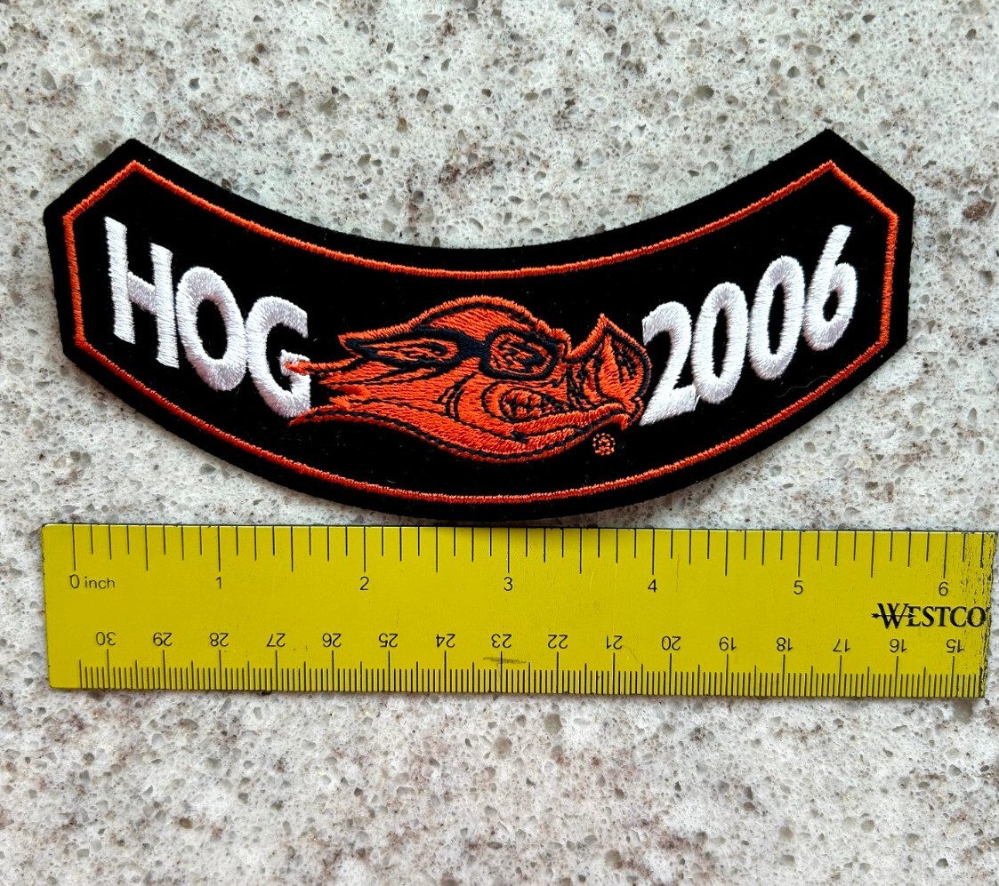 NEW 2006 HOG Harley Davidson Owners Group Patch Badge Rocker Wings HD
