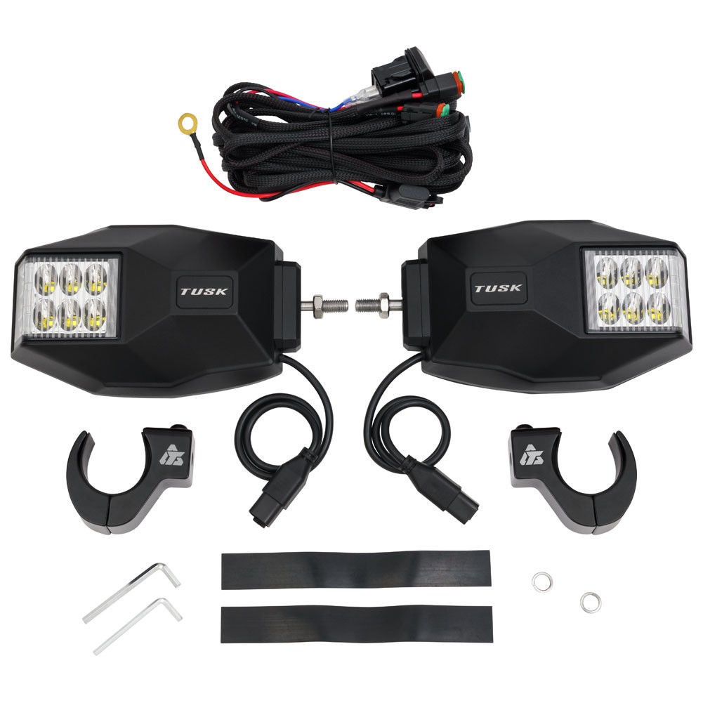 Tusk UTV LED Sideview Mirrors 1 3/4" - 1 7/8" For Segway Villain SX10 WX 2023