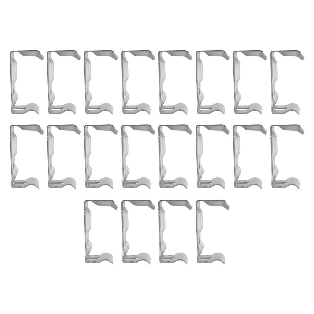 20Pcs Stainless Steel Drain Clips for Efficient Solar Panel Water Flow