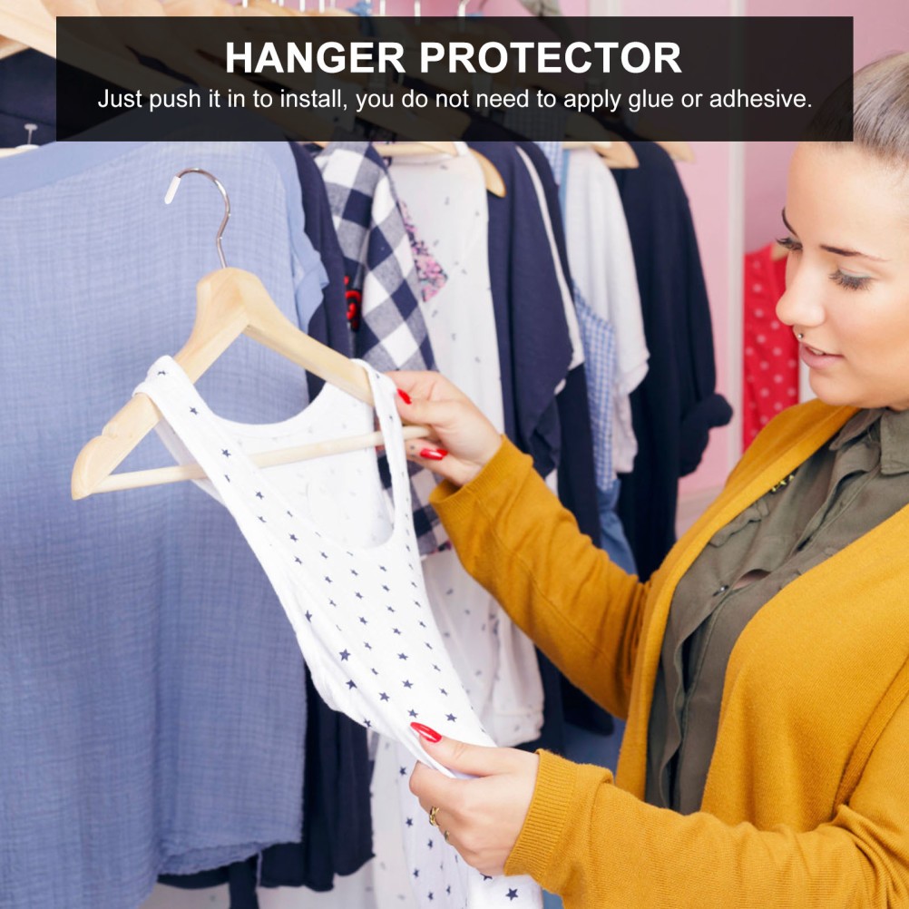 300 Pcs Clothes Wire Hanger End Tips Cap for Hangers Caps Protective