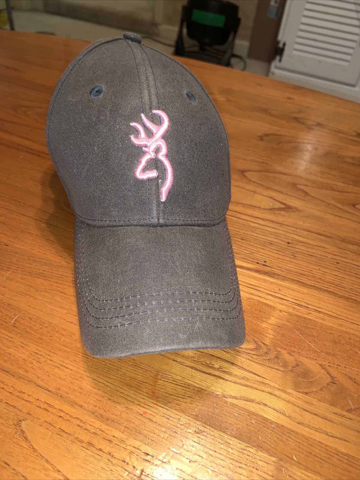 Browning Distressed Cap For Her Brown Canvas Hat  PINK LOGO