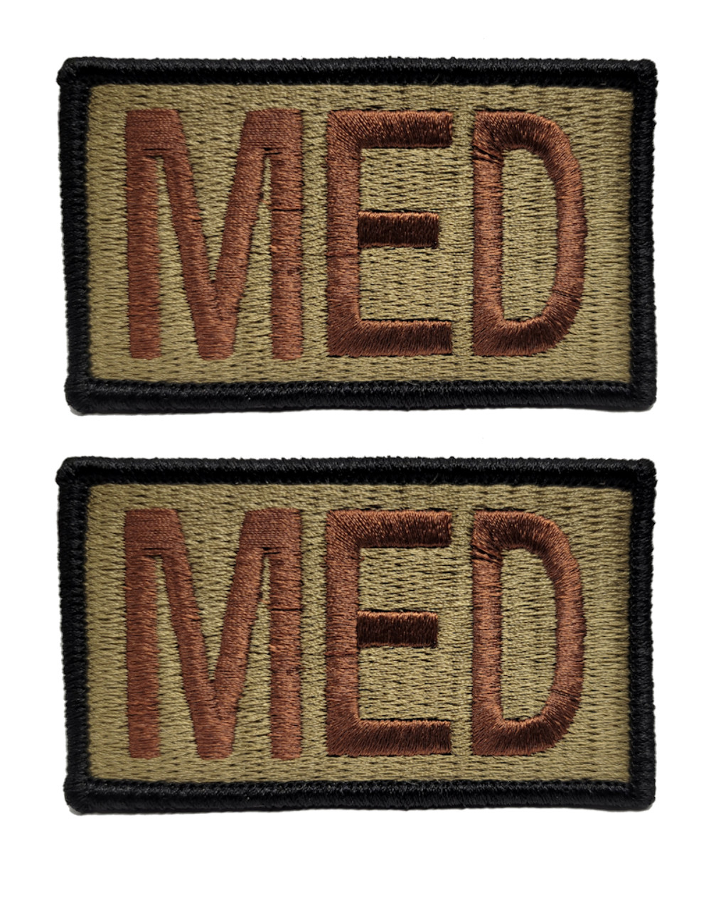 2 Pack of Air Force MED OCP Patch Spice Brown - Medical - Duty Identifier Tab
