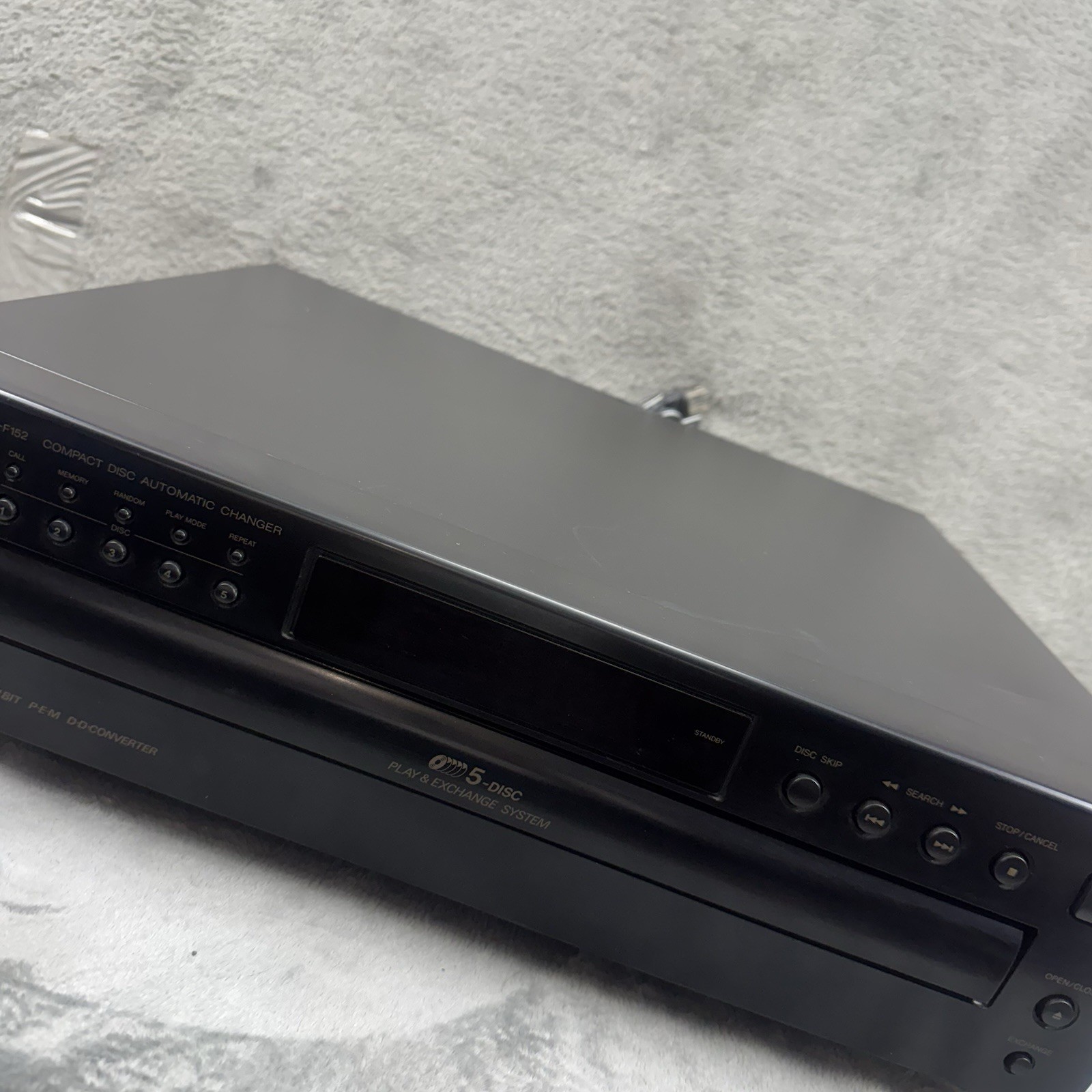 JVC XL-F152BK 5 Disc Automatic CD Changer Tested Works 90s Vintage
