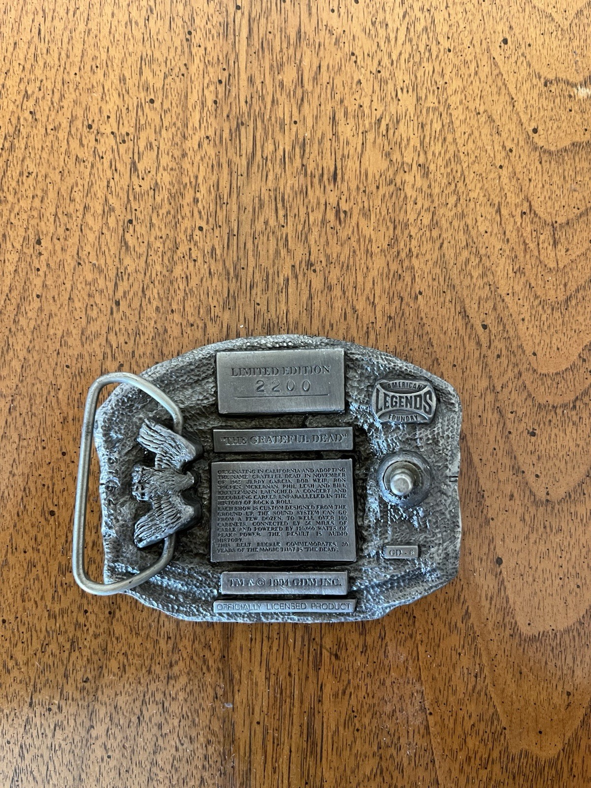 1995 Grateful Dead Belt Buckle