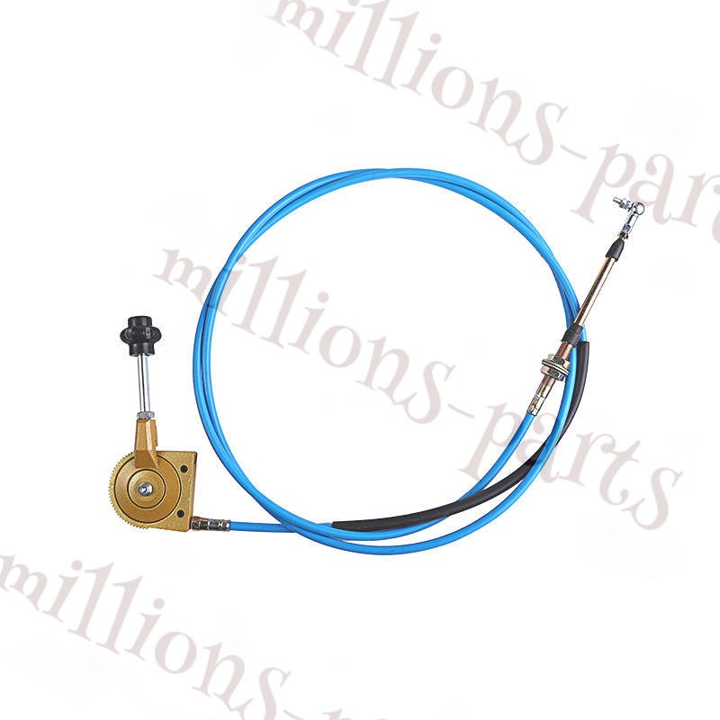 3M 118" THROTTLE CABLE WITH CONTROL HANDLE FOR KOBELCO ,CASE,SUMITOMO,VOLVO