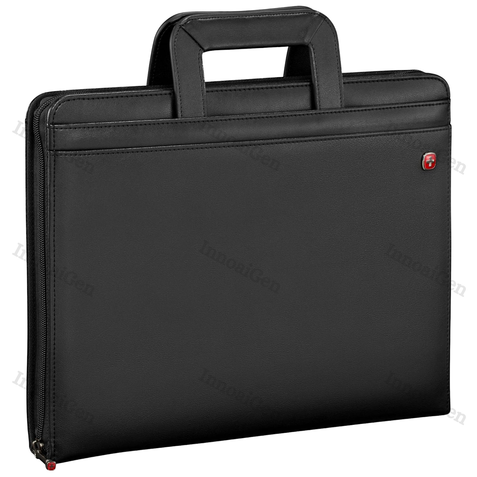 Wenger Venture Zippered Presentation Padfolio Envelope Black Leather New w/Tag