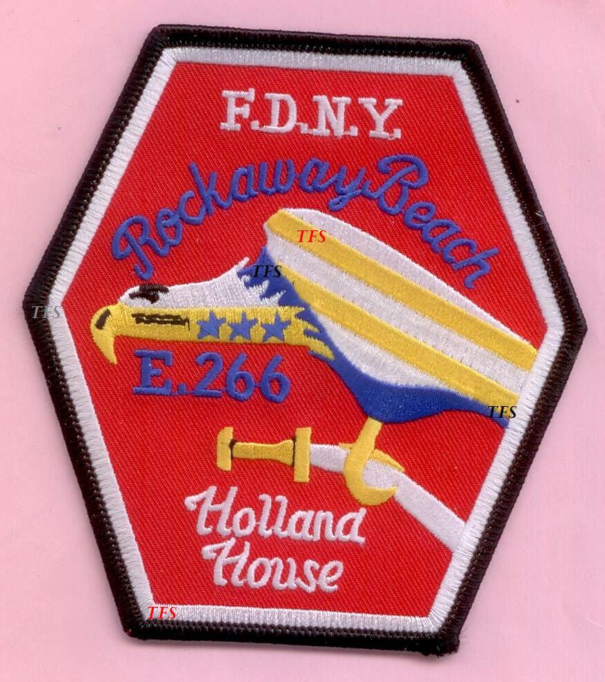 New York City Fire Dept Engine 266 Patch Holland House Eagle