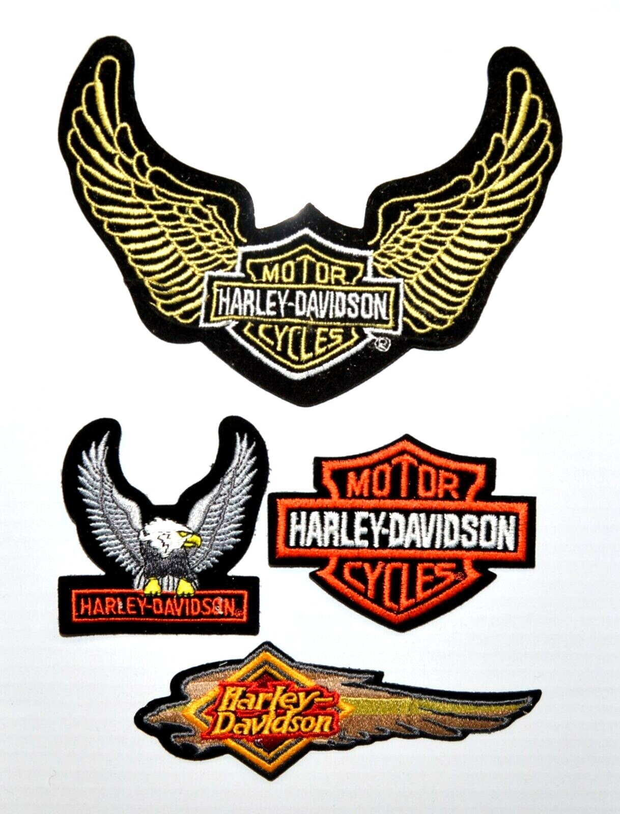 Small Eagle Harley Davidson Motorcycle Embroidered CREST Official Licensed MINT