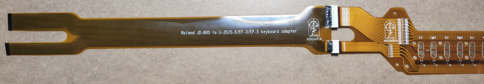 61-Key Contact Board for Roland JD-800 + adapter for U-20, D-5, EP-3, EP-5