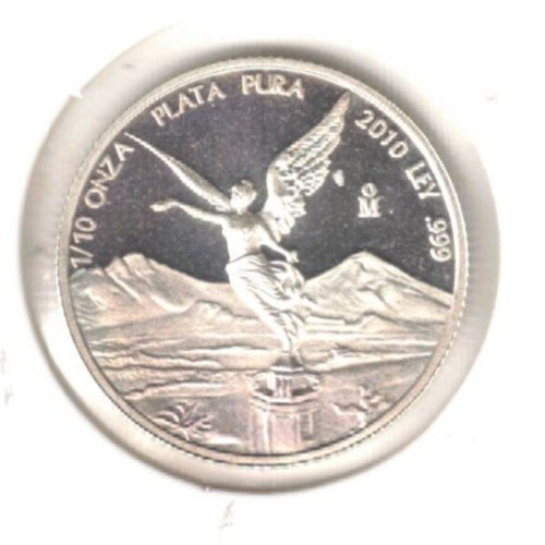 2010 Mexico Proof 1/10 ONZA (1/10 Troy Ounce of Silver!