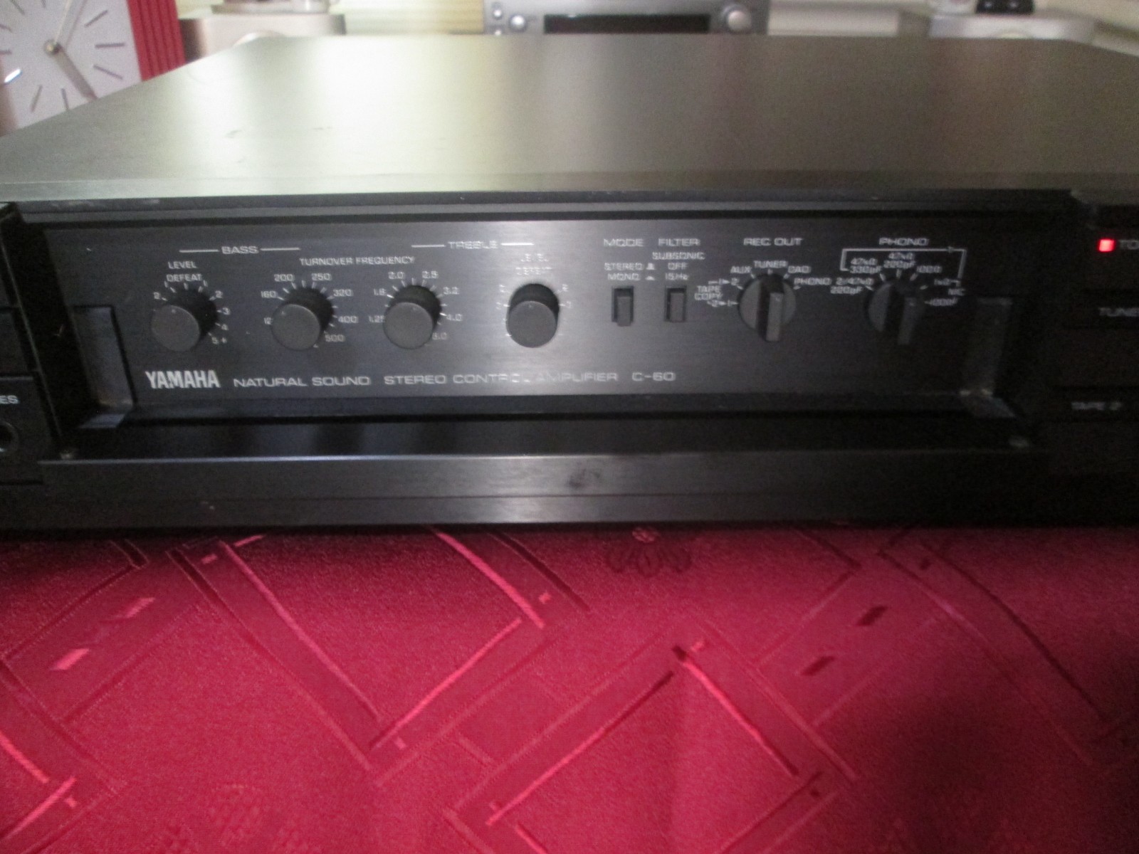 Yamaha Natural Stereo Control Amplifier MODEL C-60 Pre-Amp
