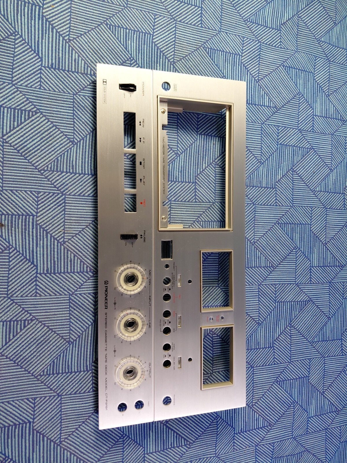 PIONEER CT-F9191 Cassette Deck-  ORIGINAL FACE PLATE
