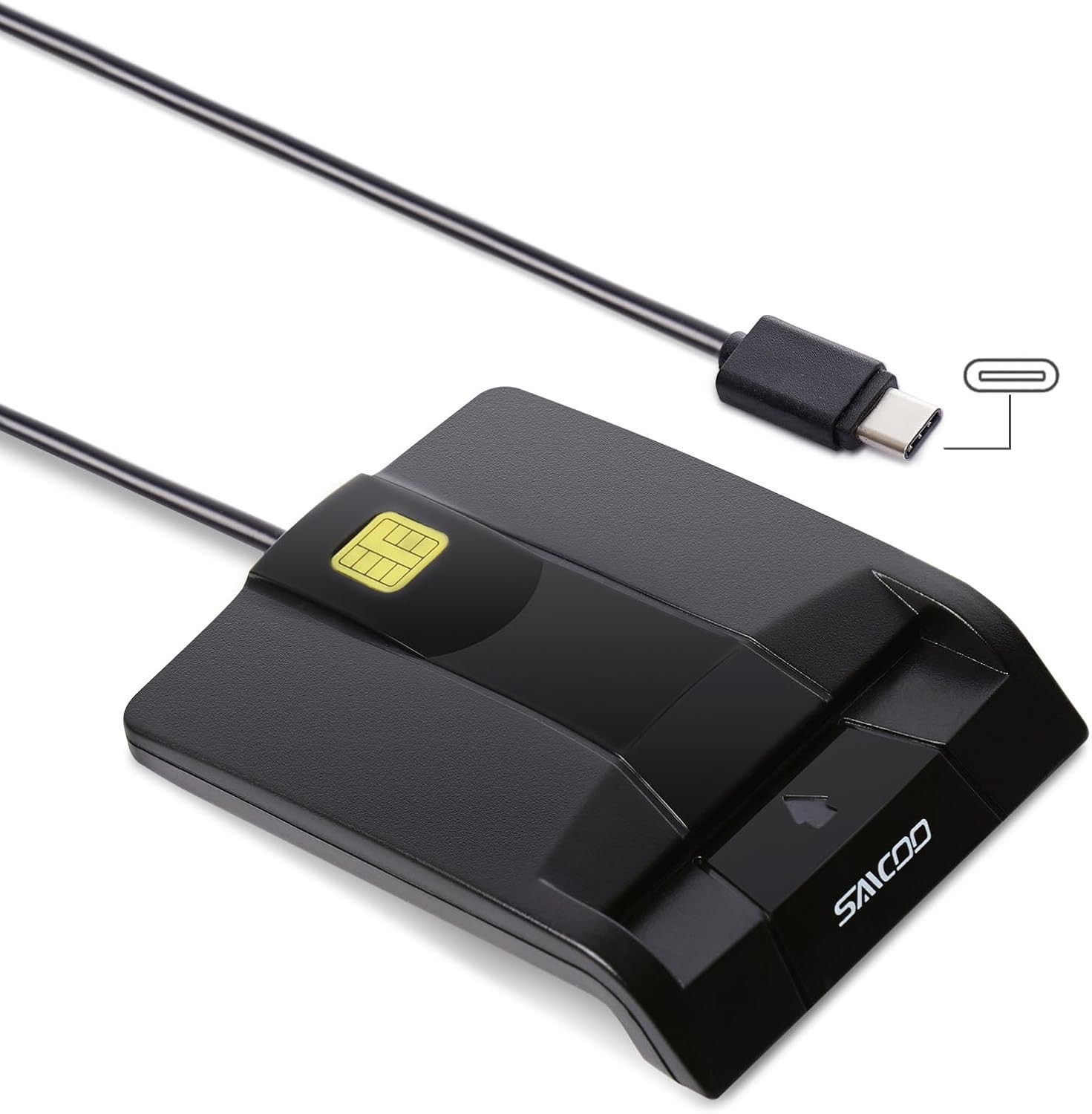 USB-C CAC Card Reader: DOD Military Approved Smart Card Reader for Secure Access