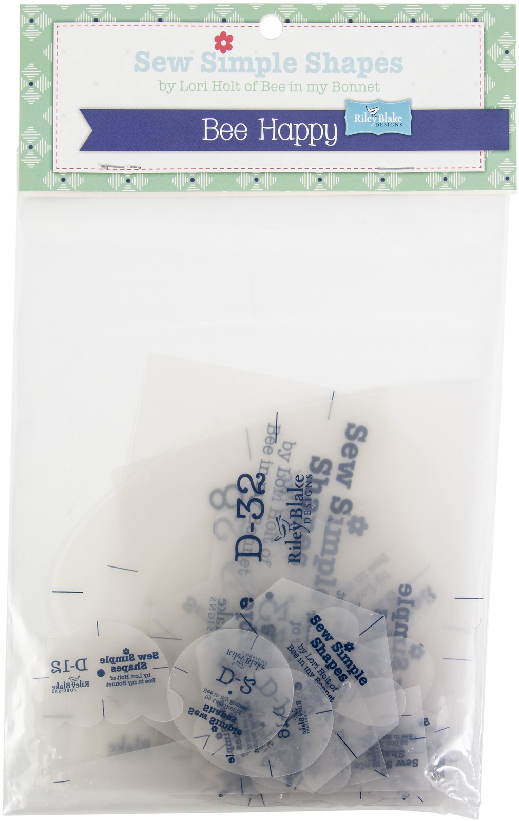 Riley Blake Template Set-Bee Happy By Lori Holt 33/Pkg