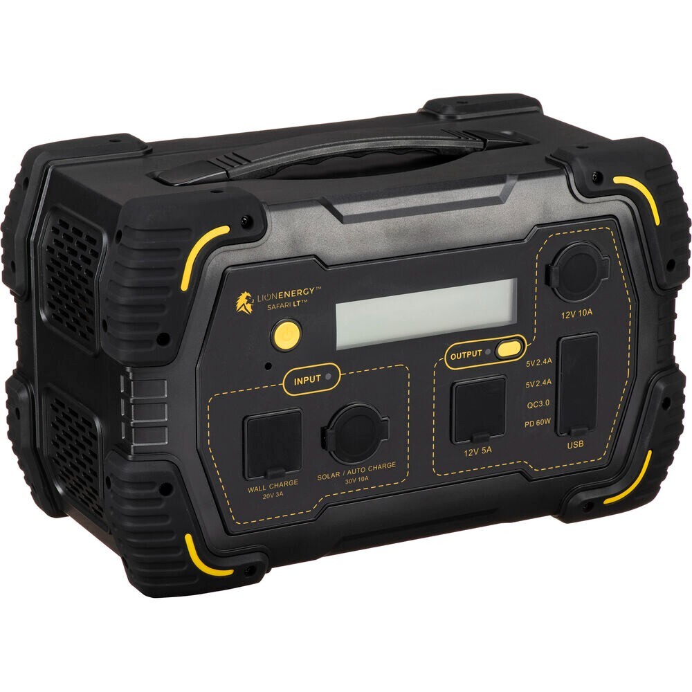 Lion Energy Lion Safari LT Portable Power Pack with 12, 120 volt, USB output