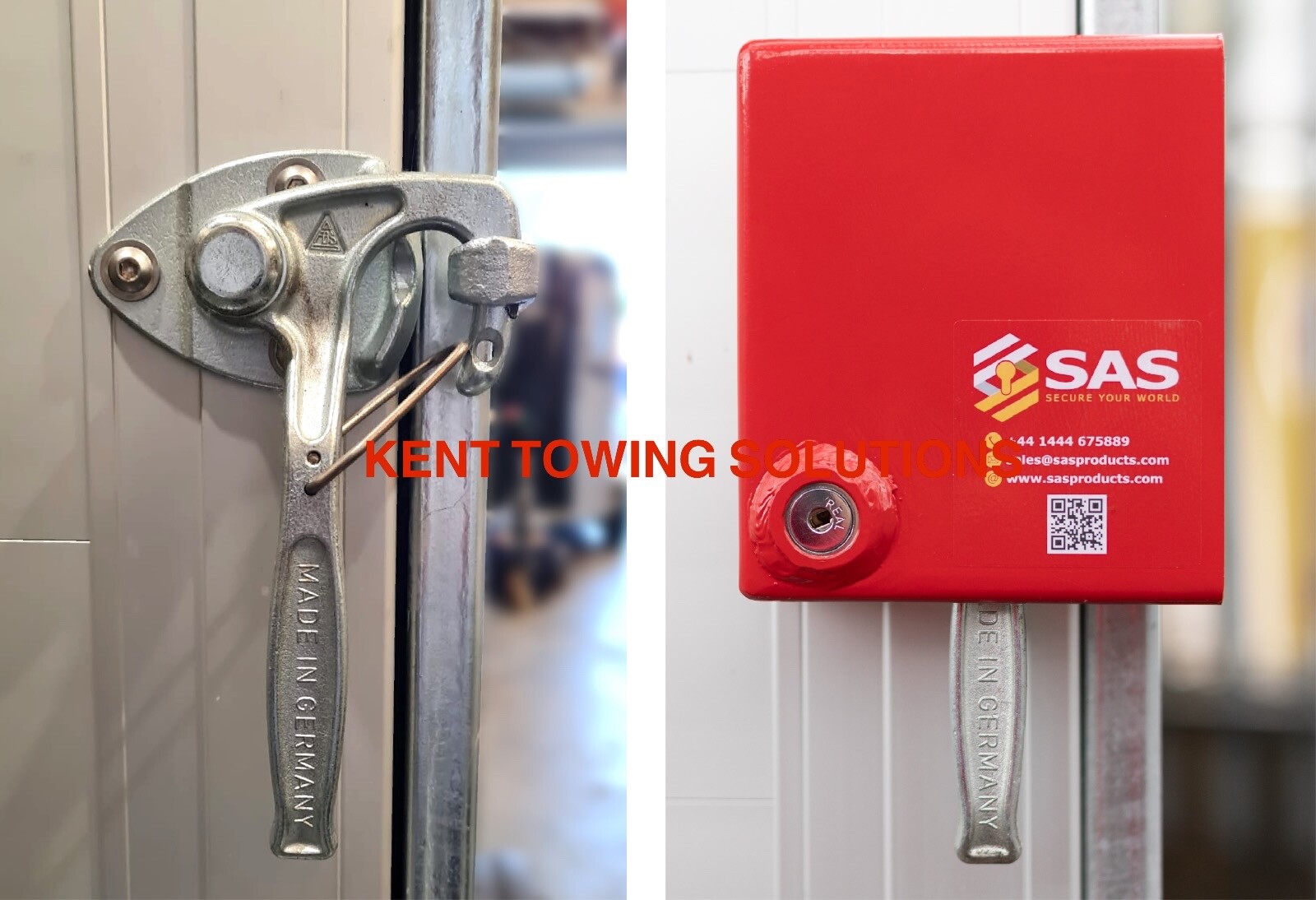NEW SAS Debon Box Trailer Lock for Rear Tailgate Handle Heavy Duty