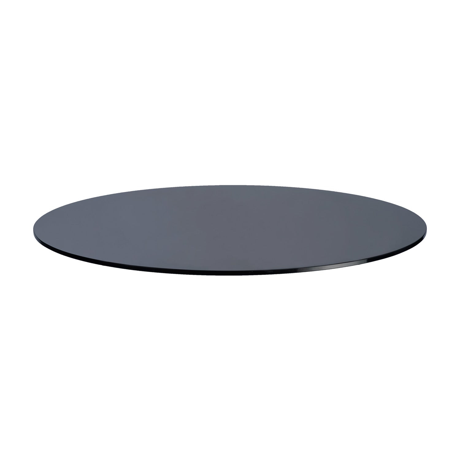 Round Grey Tempered Glass 1/2" Thick Table Top (42")