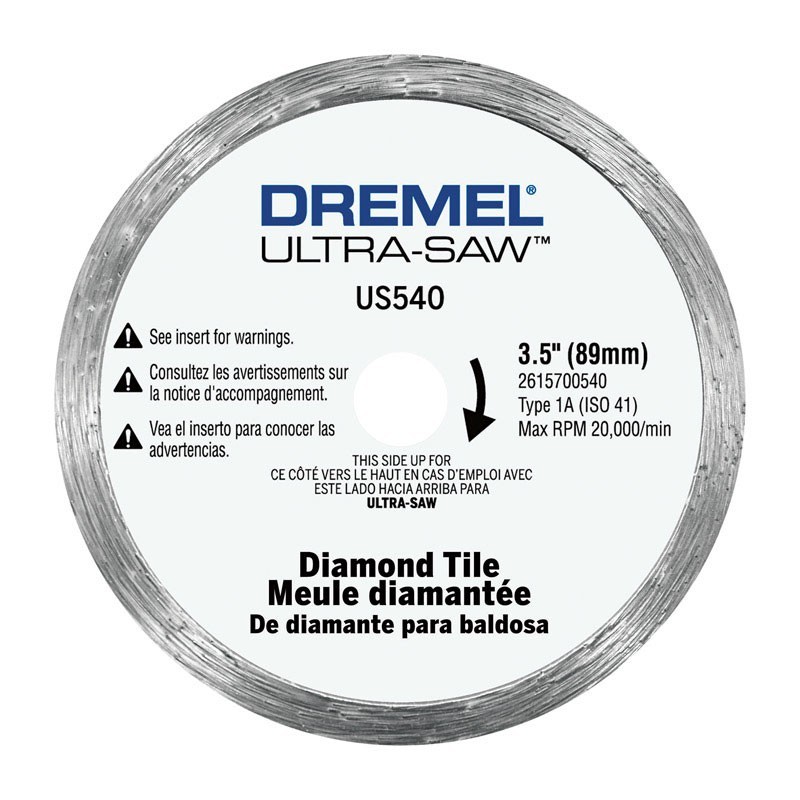 Dremel Ultra-Saw 3-1/2 in. D X 1/2 in. Diamond Cutting Wheel