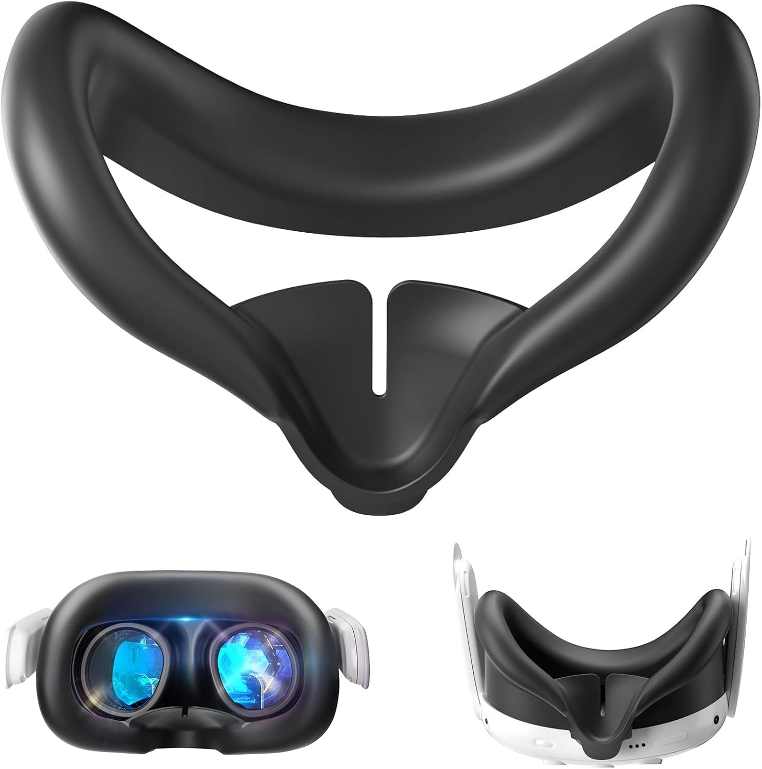 Silicone Face Pad for Meta Quest 3: Sweat-Proof, Easy Install & Maximum Comfort