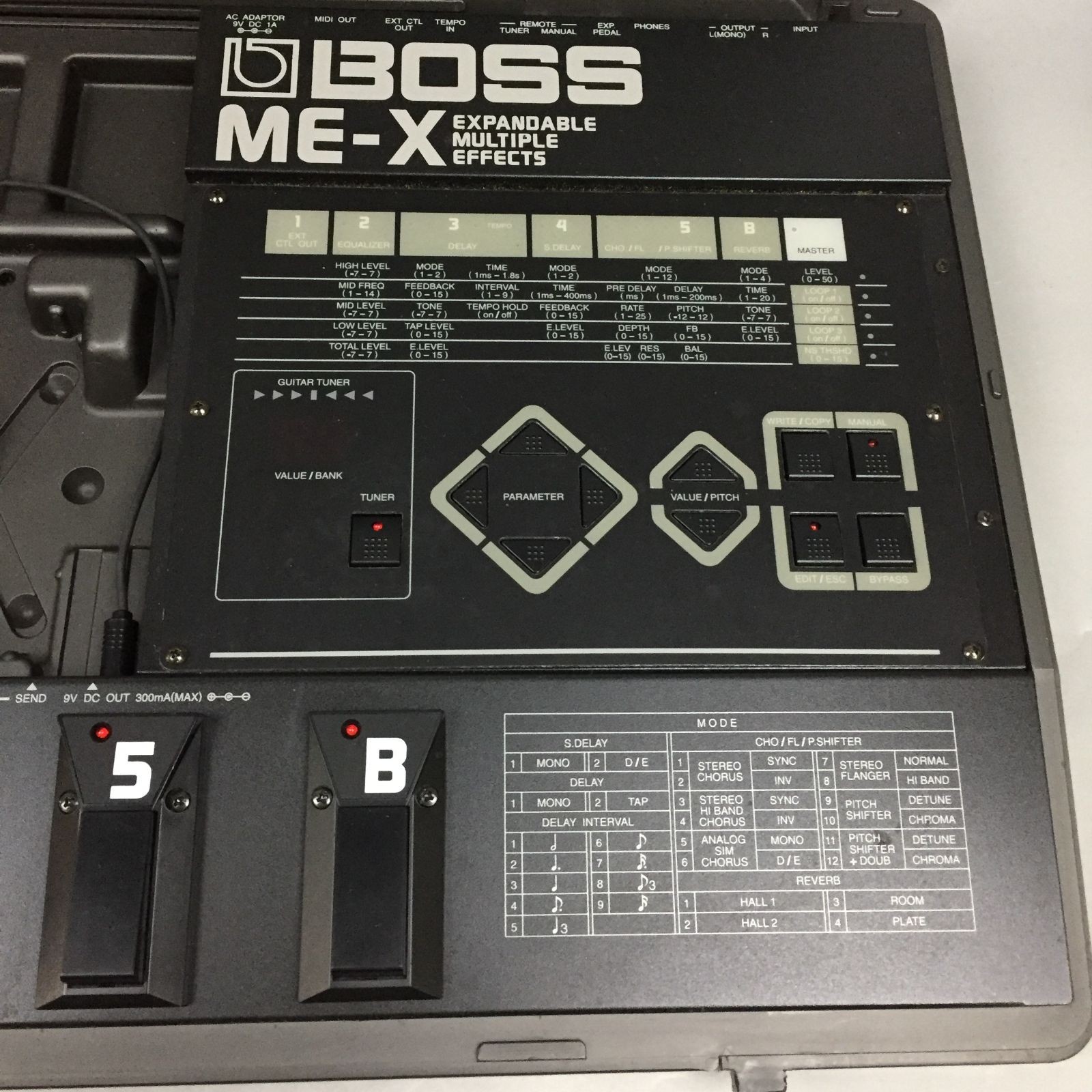 BOSS ME-X Expandable Multiple Effects Case Adapter Used