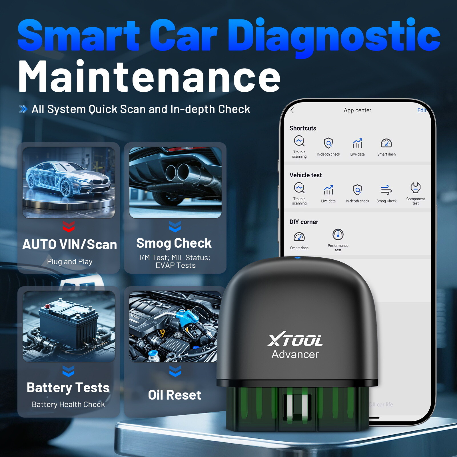 XTOOL AD20 Pro BT OBD2 Scanner Code Reader All System Diagnostic Tool AI-Assist